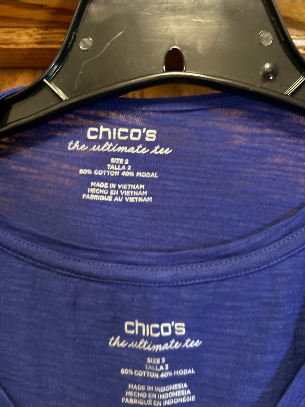 Chico’s Ultimate Tee Blue Tank & Open Front Cardigan Set Size 3 XL Cotton Modal - Picture 6 of 10